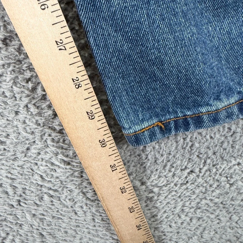Levi's 505 Jeans Mens 42x30 Blue Cotton Denim Straight Utility Travel Workwear